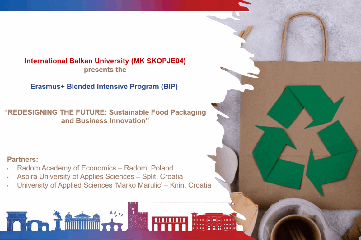 International Balkan University Hosts Virtual Component of Erasmus+ BIP on Sustainability and Innovation