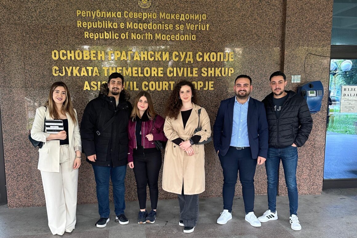 IBU Faculty of Law Professors and Students Visit the Civil Court of North Macedonia
